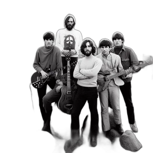 six, men, presumably, forming, musical, ensemble, gather, outdoors transparent PNG cut-out