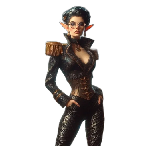 staff, concept art, fantasy art, 3d render, comic book art, dark, earth tones, woman transparent PNG cut-out
