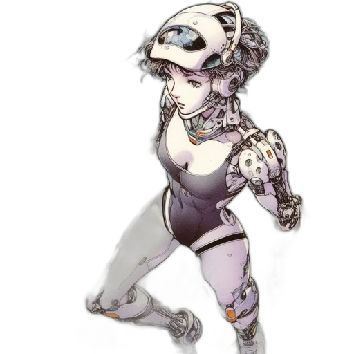 robot, mask, creature, animal, concept art, cyberpunk, 3d render, fantasy art transparent PNG cut-out