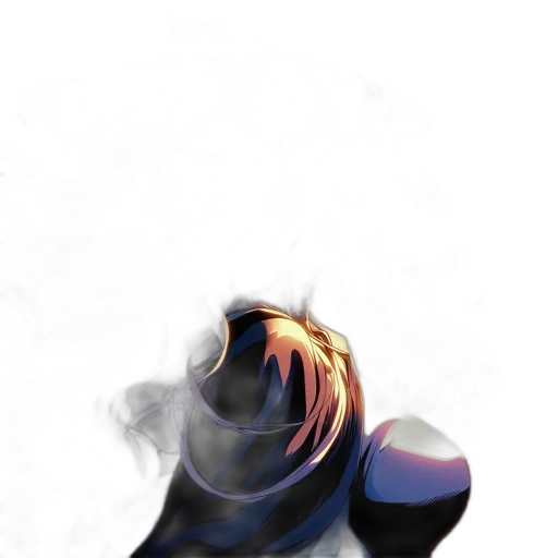 mask, dragon, hair, face, concept art, anime, 3d render, fantasy art transparent PNG cut-out