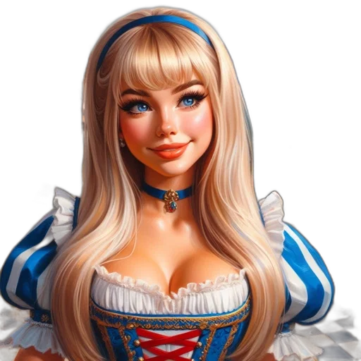 face, dress, robot, fantasy art, photorealistic, 3d render, oil painting, elegant transparent PNG cut-out