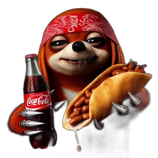 food, animal, creature, robot, concept art, 3d render, photorealistic, anthropomorphic transparent PNG cut-out