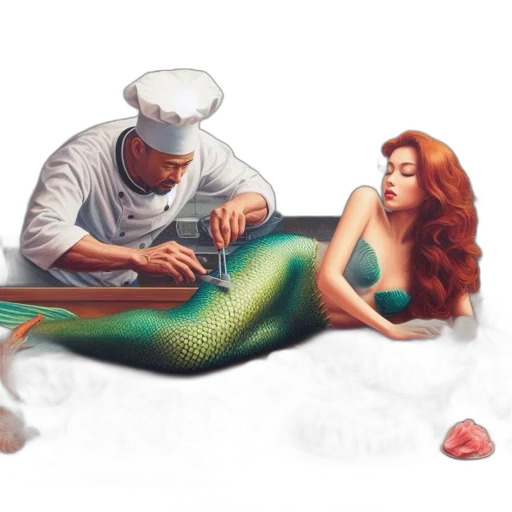 food, concept art, pixel art, fantasy art, vaporwave, underwater, fire, beach transparent PNG cut-out