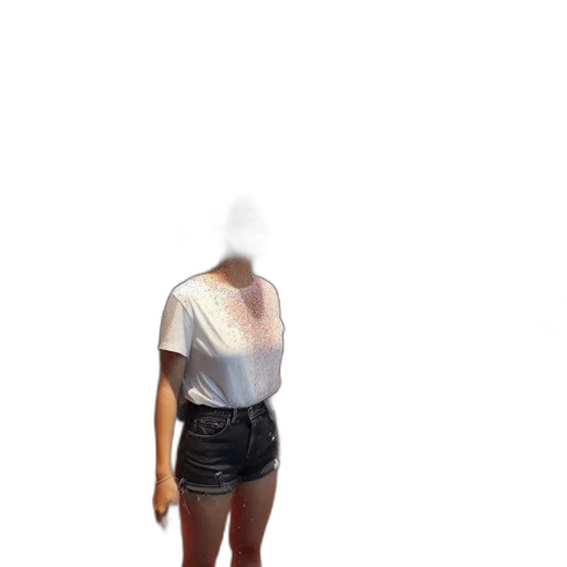 jacket, dress, mask, staff, 3d render, concept art, photorealistic, pixel art transparent PNG cut-out