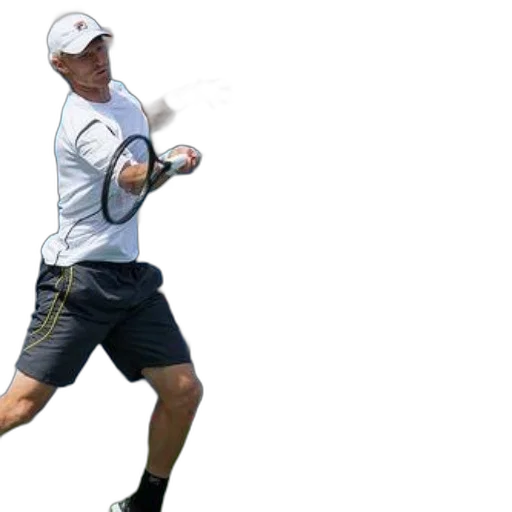 tennis, player, action, court, scoreboard, showing, score, 4-1 transparent PNG cut-out