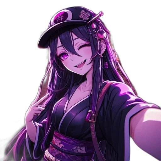 hat, staff, weapon, dress, anime, pixel art, vaporwave, concept art transparent PNG cut-out