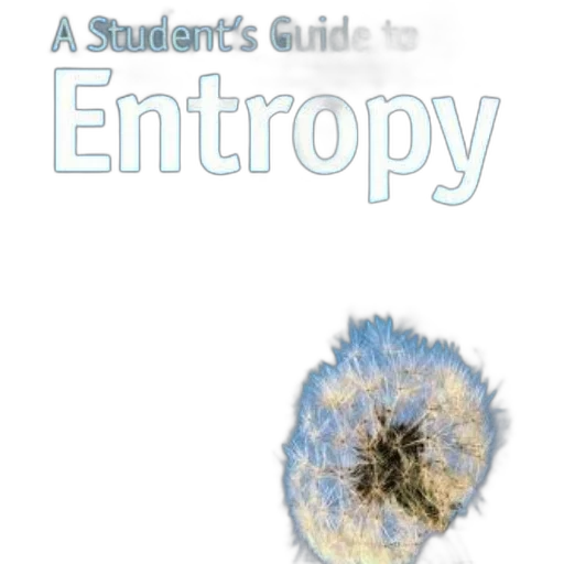 student, guide, entropy, book, cover, featuring, dandelion, against transparent PNG cut-out