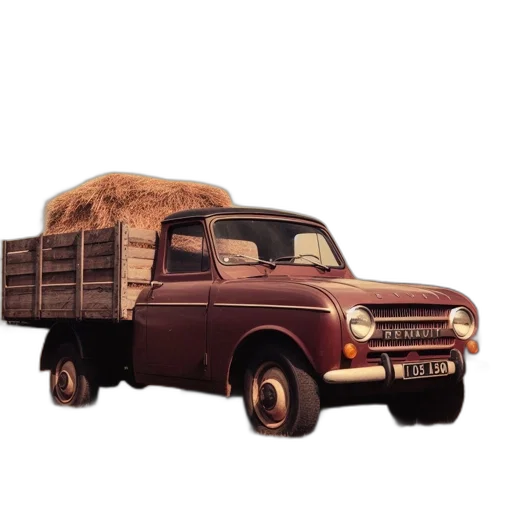 car, animal, furniture, 3d render, photorealistic, concept art, vintage, truck transparent PNG cut-out