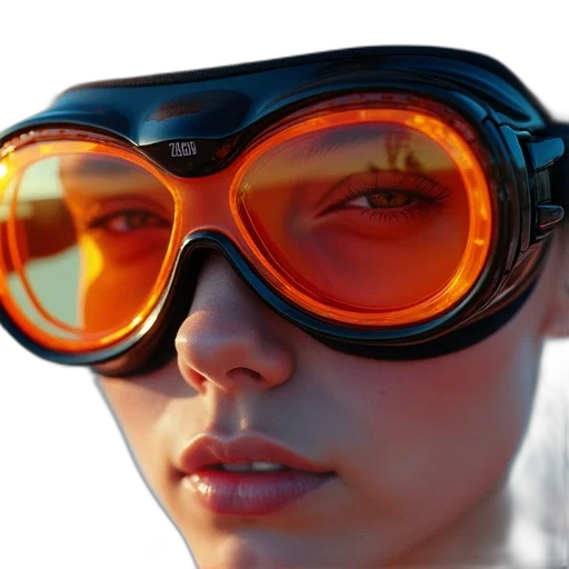 face, robot, 3d render, photorealistic transparent PNG cut-out