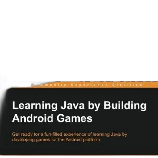 learning, java, building, android, games, book, cover, featuring transparent PNG cut-out