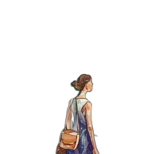 dress, staff, jewelry, concept art, watercolor, pixel art, cartoon, city street transparent PNG cut-out
