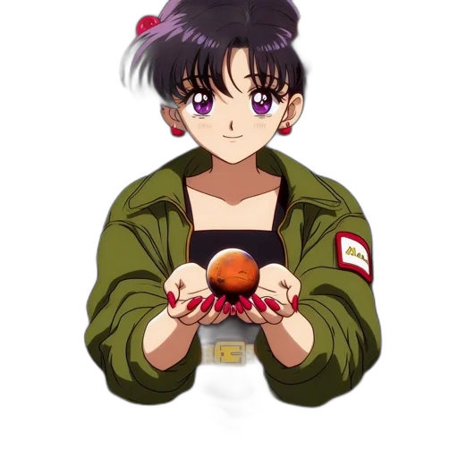 food, weapon, jacket, staff, anime, pixel art, vaporwave, concept art transparent PNG cut-out