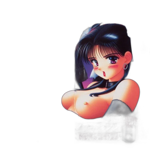 weapon, face, robot, jewelry, vaporwave, anime, pixel art, 3d render transparent PNG cut-out