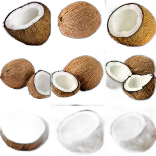 jewelry, food, hair, furniture, 3d render, photorealistic, earth tones, monochrome transparent PNG cut-out