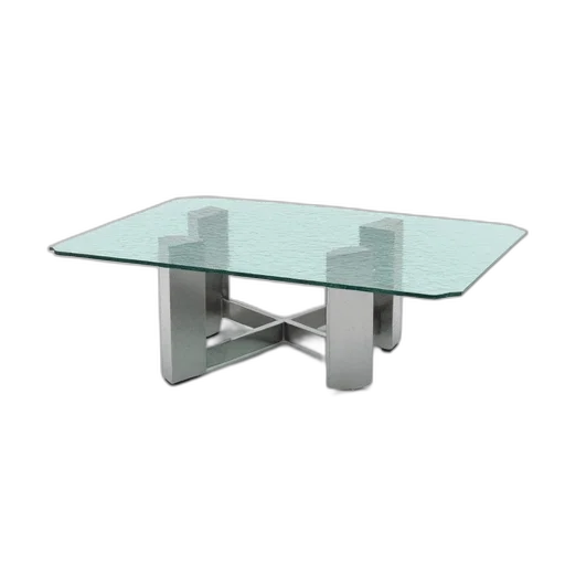 furniture, 3d render, modern, glass, coffee, table, textured, surface transparent PNG cut-out