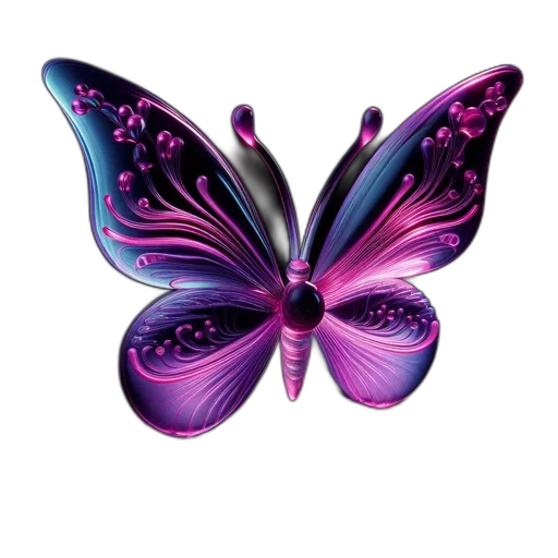 jewelry, flower, 3d render, photorealistic, fantasy art, concept art, colorful, neon transparent PNG cut-out