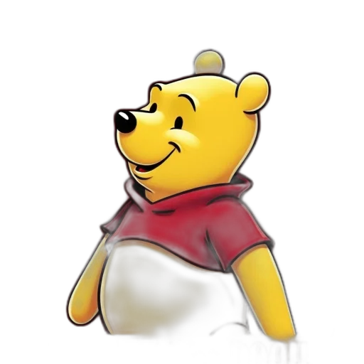 staff, concept art, 3d render, pixel art, cartoon, image, winnie, pooh transparent PNG cut-out