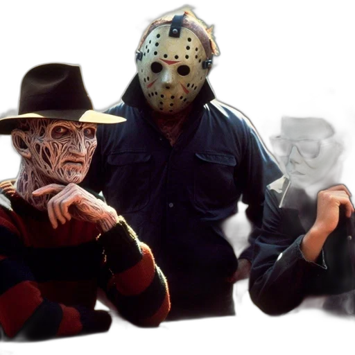mask, concept art, 3d render, pixel art, comic book art, three, iconic, horror transparent PNG cut-out