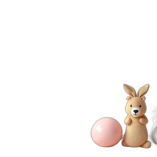 animal, food, 3d render, pixel art transparent PNG cut-out
