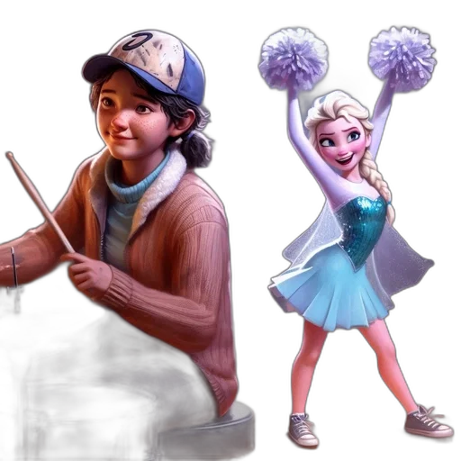 staff, concept art, 3d render, fantasy art, photorealistic, snow, pastel, two transparent PNG cut-out
