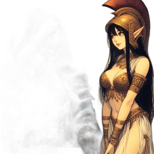 dress, staff, sword, fantasy art, concept art, comic book art, pixel art, golden transparent PNG cut-out