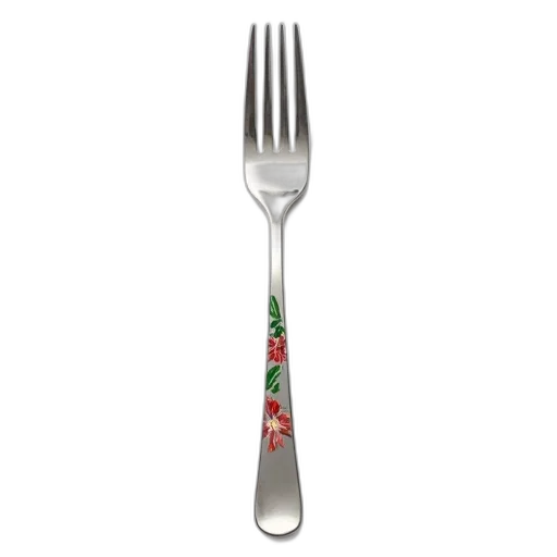 food, weapon, jewelry, flower, 3d render, silver, fork, decorative transparent PNG cut-out