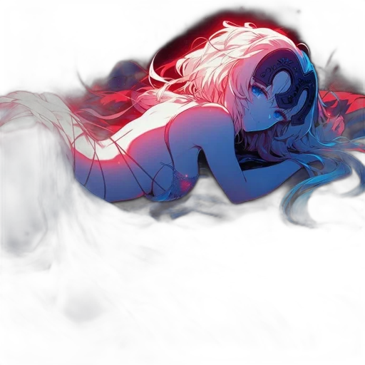 dragon, hair, creature, concept art, fantasy art, comic book art, anime, fire transparent PNG cut-out