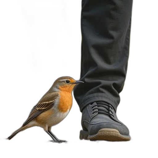 shoes, animal, staff, photorealistic, concept art, oil painting, 3d render, small transparent PNG cut-out
