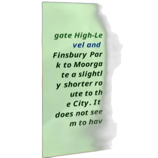 sign, text, about, route, high-level, finsbury, park, moorgate transparent PNG cut-out