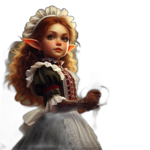 dress, staff, fantasy art, concept art, photorealistic, 3d render, ethereal, figure transparent PNG cut-out