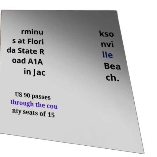 sign, indicating, terminus, florida, state, road, a1a, jacksonville transparent PNG cut-out