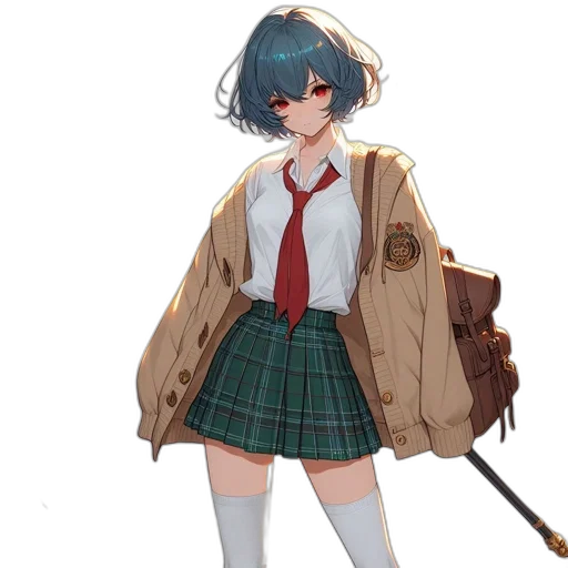 jacket, staff, weapon, umbrella, concept art, anime, pixel art, cyberpunk transparent PNG cut-out