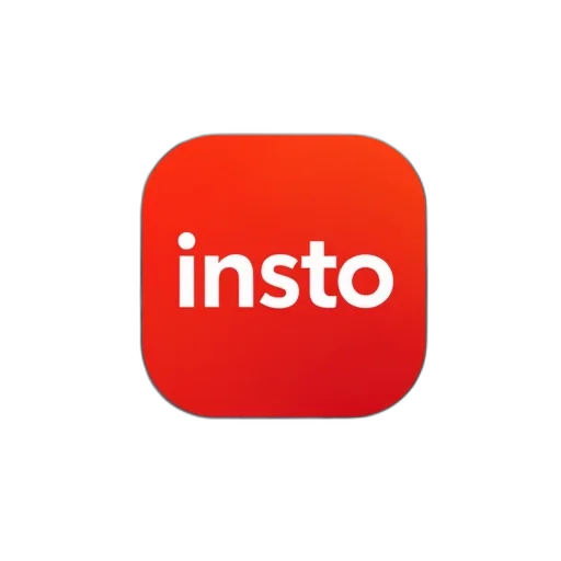 staff, second, image, close-up, insto, logo, red, background transparent PNG cut-out
