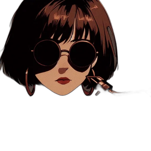face, hair, jacket, mask, cartoon, anime, concept art, photorealistic transparent PNG cut-out