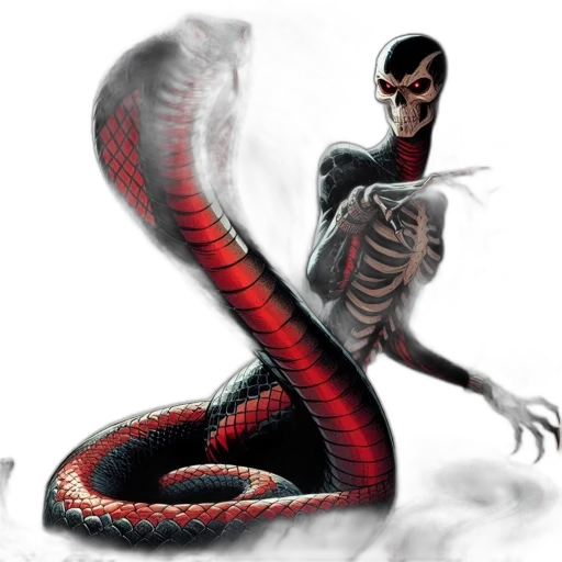 creature, animal, concept art, comic book art, fantasy art, pixel art, red, sinister transparent PNG cut-out