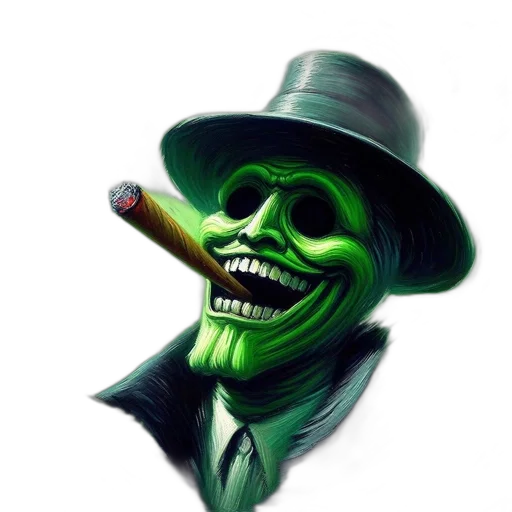 mask, face, staff, hat, concept art, comic book art, photorealistic, fantasy art transparent PNG cut-out