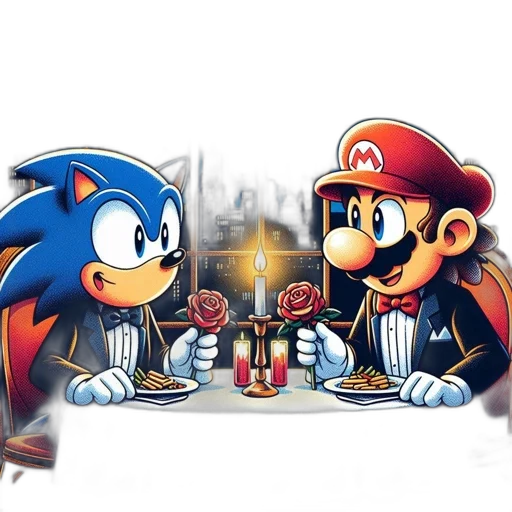 food, concept art, pixel art, comic book art, fantasy art, fire, sonic, hedgehog transparent PNG cut-out