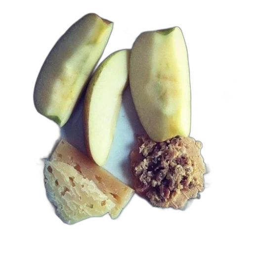 food, crown, photorealistic, earth tones, plate, apple, slices, cheese transparent PNG cut-out