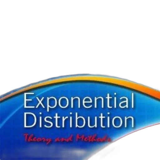 exponential, distribution, theory, methods, book, cover, blue, orange transparent PNG cut-out