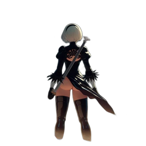 jacket, weapon, staff, sword, concept art, 3d render, pixel art, fantasy art transparent PNG cut-out