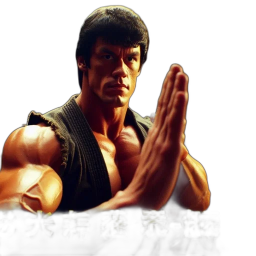 3d render, photorealistic, concept art, comic book art, individual, strongly, resembling, bruce transparent PNG cut-out