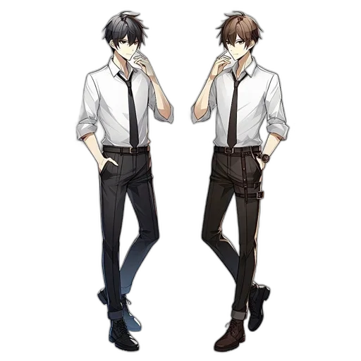 concept art, pixel art, anime, cartoon, monochrome, dark, earth tones, two transparent PNG cut-out