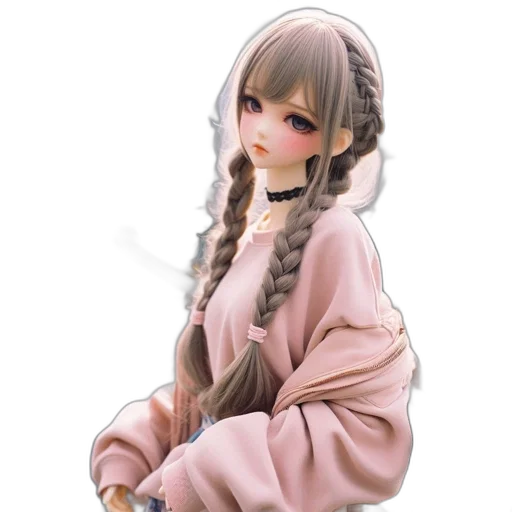 staff, jewelry, dress, hair, 3d render, photorealistic, fantasy art, concept art transparent PNG cut-out
