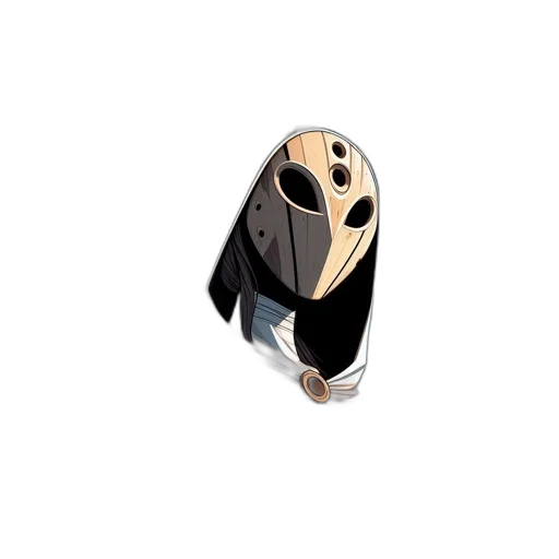 mask, jewelry, robot, umbrella, 3d render, concept art, hooded, figure transparent PNG cut-out