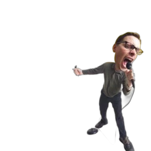 staff, creature, jacket, animal, 3d render, concept art, cartoon, photorealistic transparent PNG cut-out