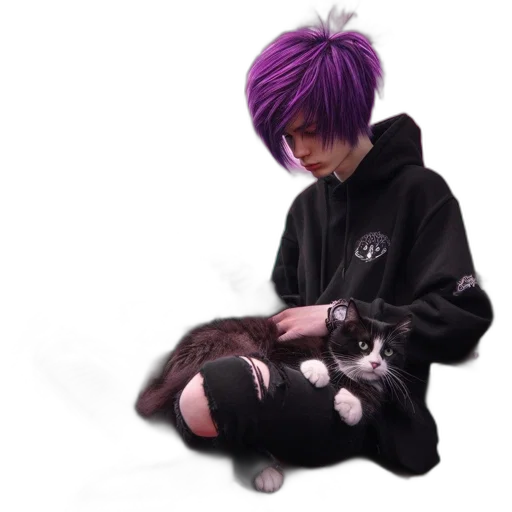 animal, creature, jacket, hair, photorealistic, watercolor, concept art, pixel art transparent PNG cut-out