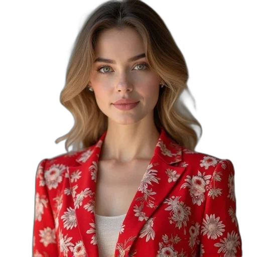jacket, dress, staff, face transparent PNG cut-out