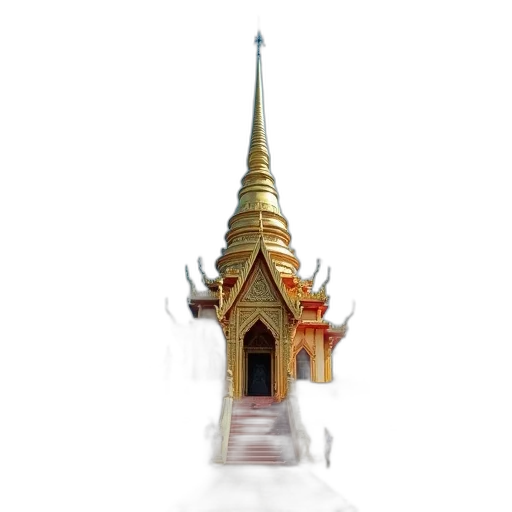 building, crown, staff, weapon, concept art, 3d render, photorealistic, pixel art transparent PNG cut-out