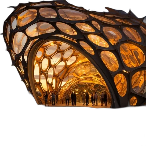 umbrella, crown, furniture, tree, 3d render, concept art, fantasy art, intricate transparent PNG cut-out