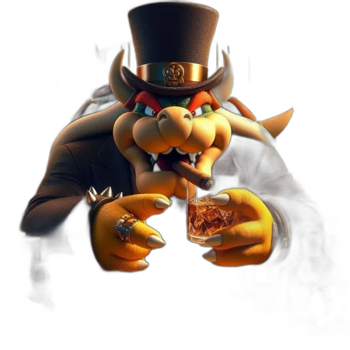 dragon, hat, food, staff, concept art, 3d render, fantasy art, pixel art transparent PNG cut-out